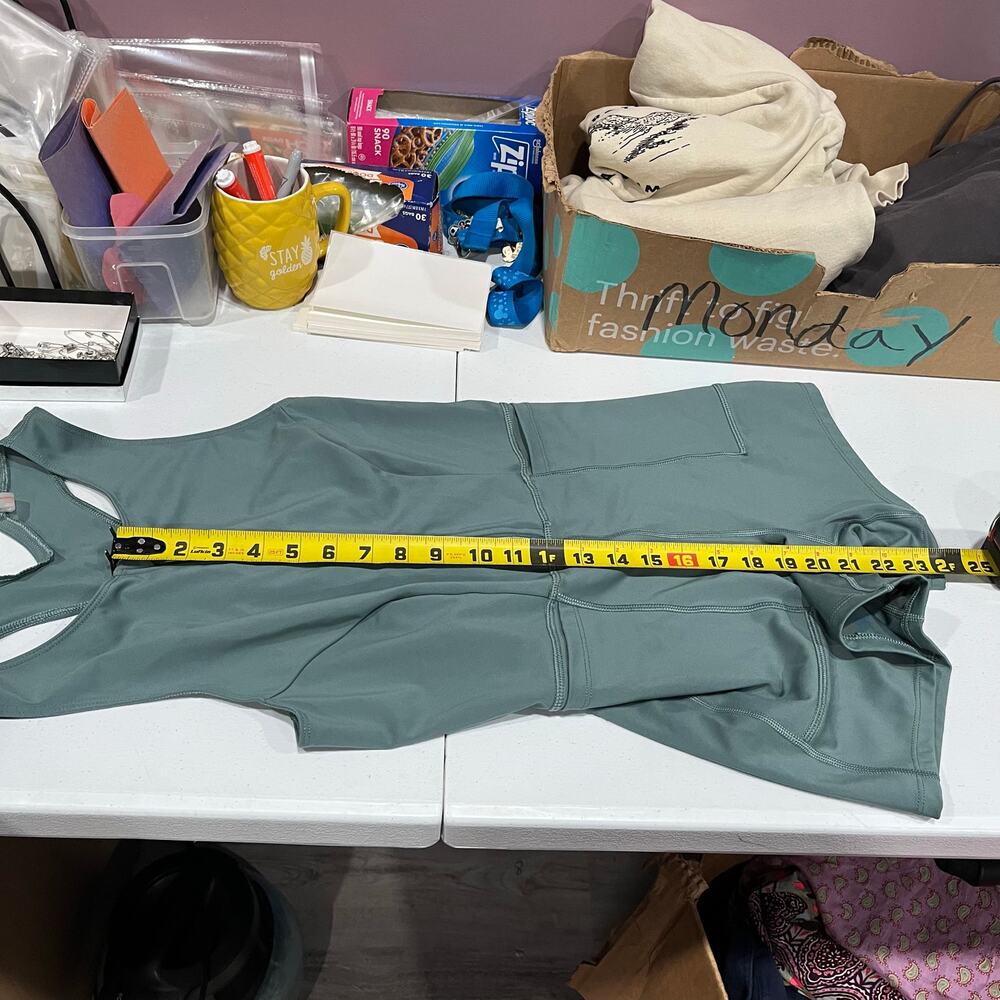 Free People Movement Show Me Something Shortse One Piece Misty Frost Green Small - Picture 9 of 9